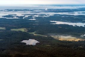 top view of scandinavia