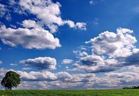 Blue Sky Landscape, bavaria