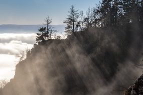 sunny alpine Mountains Landscape