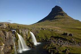 amazing kirkjufellfoss Waterfall, iceland