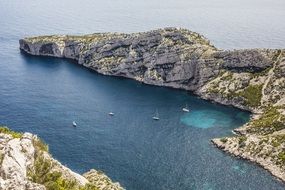 panorama of the harbor in marseille