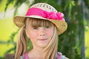Child Girl Summer Hat Out