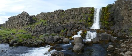 Thingvellir mountains Landscape in Iceland