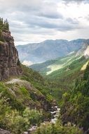 river in mountain valley