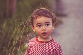 portrait of Young and Sweet Child