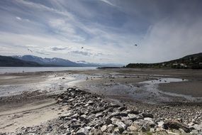 panorama of a rocky island in Norway