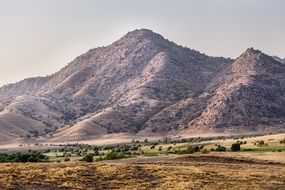 Landscape of Highlands Mountains and grass field