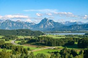 gorgeous summer landscape, germany, Bavaria