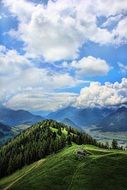 alpine hut on the mountain