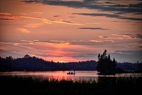 Landscape Twilight Colors Sunset