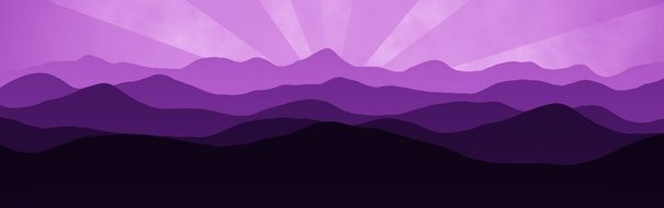 landscape banner with mountains