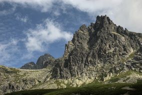 sunny day in the tatras in slovakia