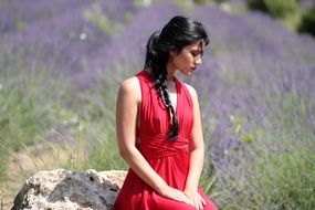 Girl with Lavender