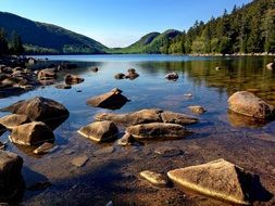 Acadia Mountains Lake Scenic