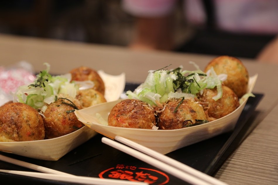 takoyaki in a restaurant