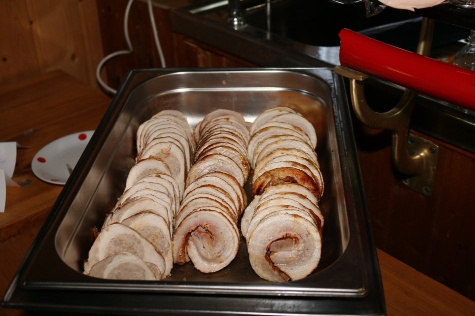 Roulette made of the meat
