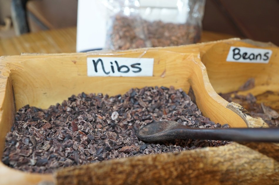grains nibs in bags