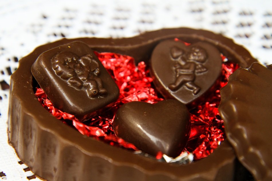 chocolate is like a surprise for the day of lovers