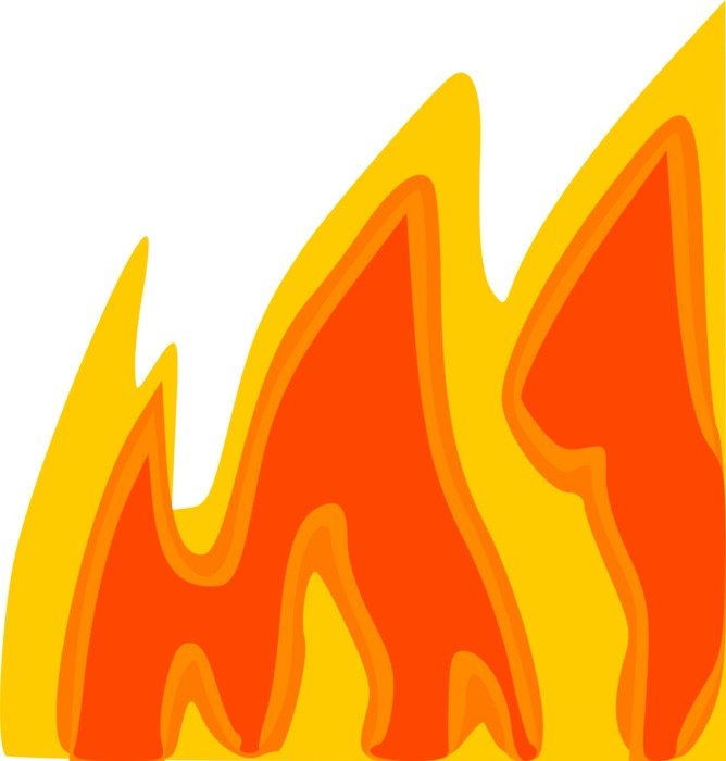 Picture of orange and yellow fire