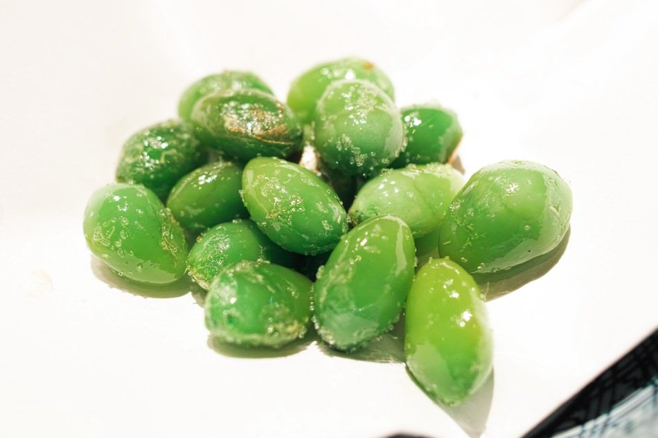 green berries of the gingko tree