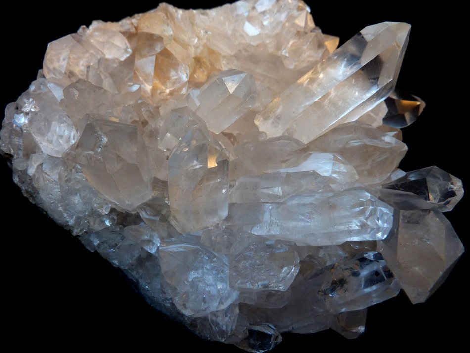 clear rock crystals