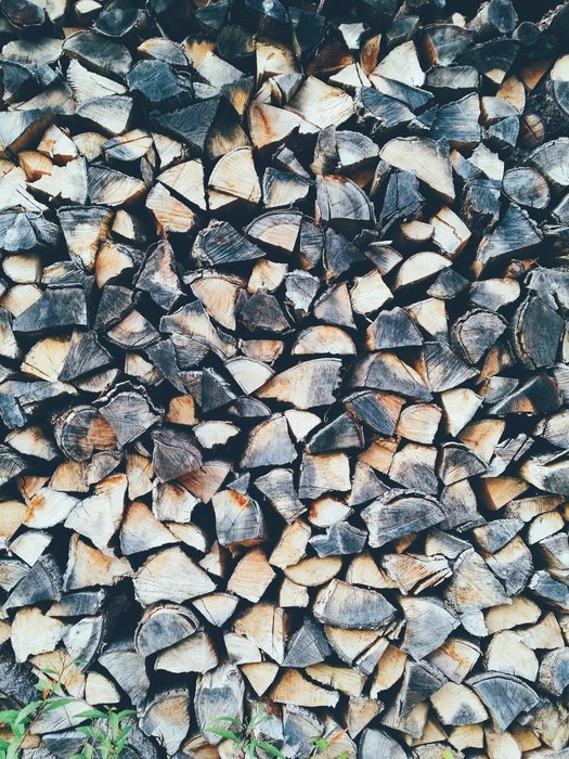 Wood in high pile outdoor