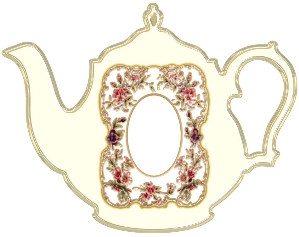 pattern of teapot for scrapbooking