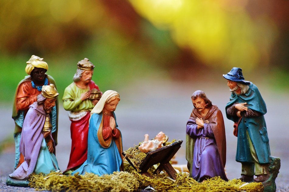 figures for the Christmas installation