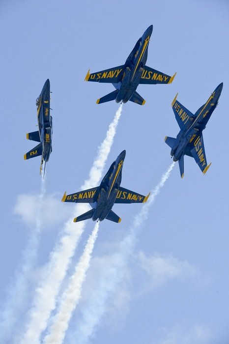 navy aircraft demonstrating maneuvers