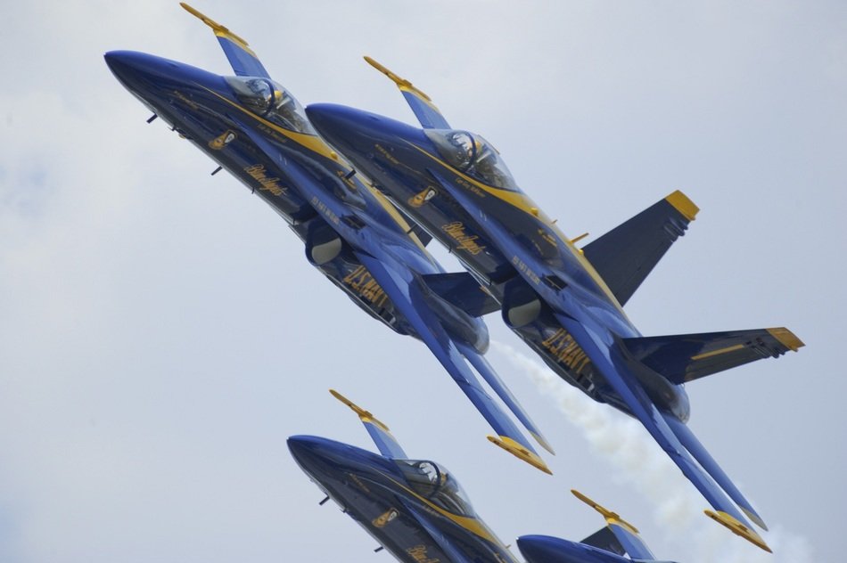 Teamwork of blue Angels