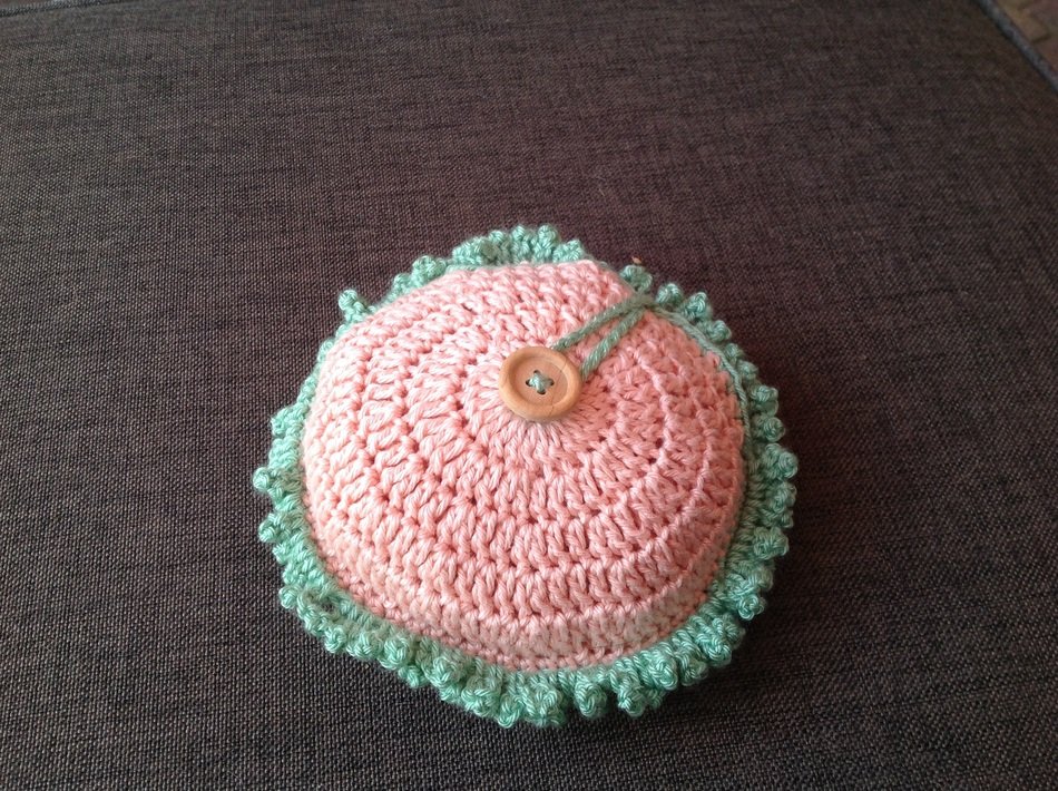 pink and green Crochet, hobby