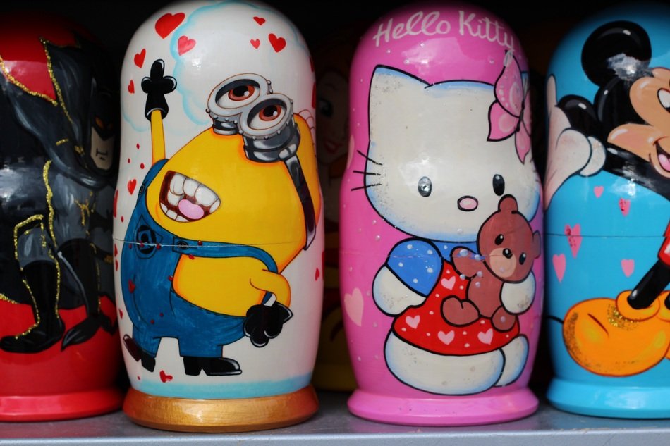 Matryoshka with a children's theme