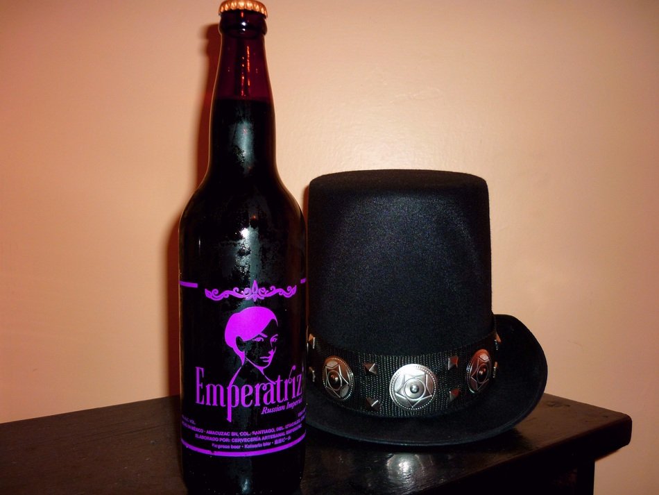 beer bottle and hipster hat