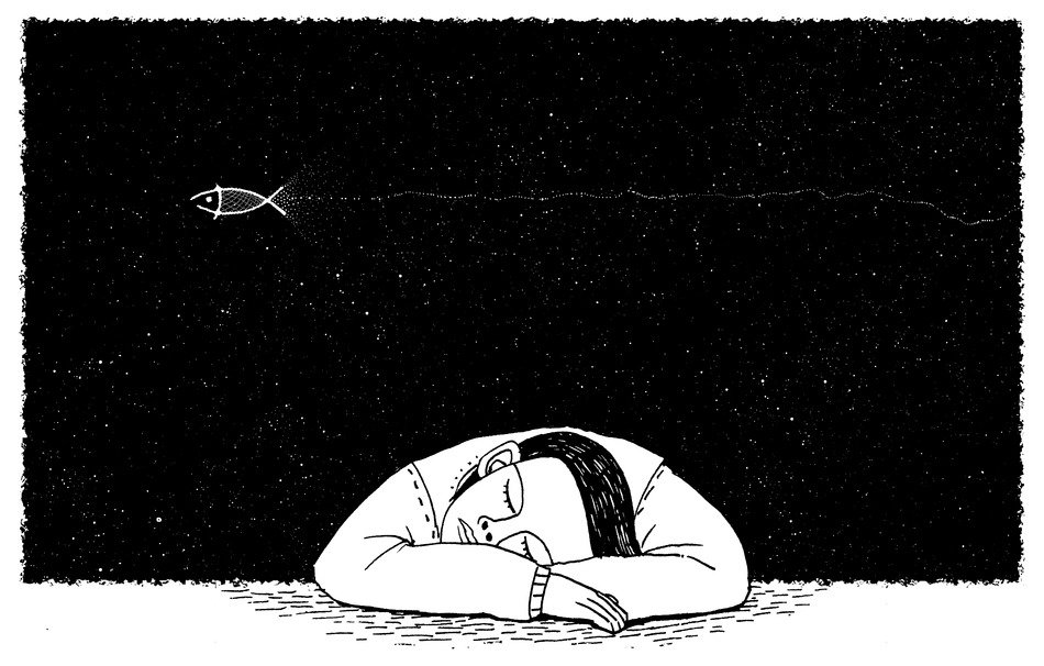 black and white image of a sleep