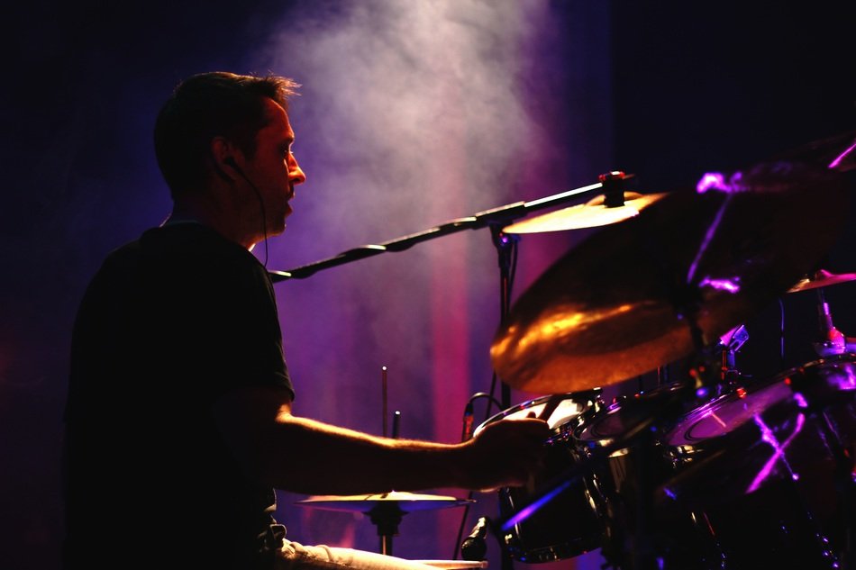 Drum performance on a concert