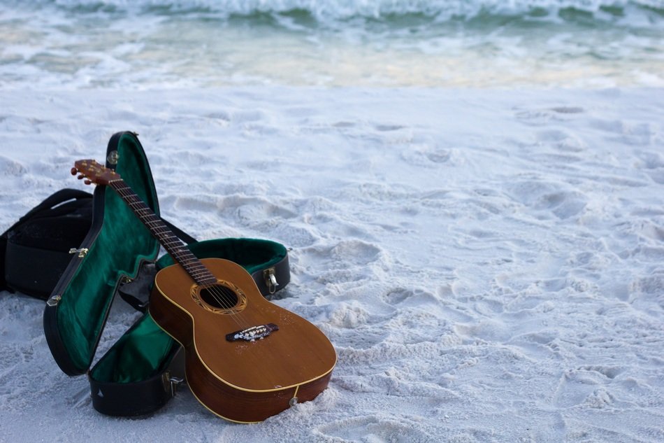 Guitar on the Sand