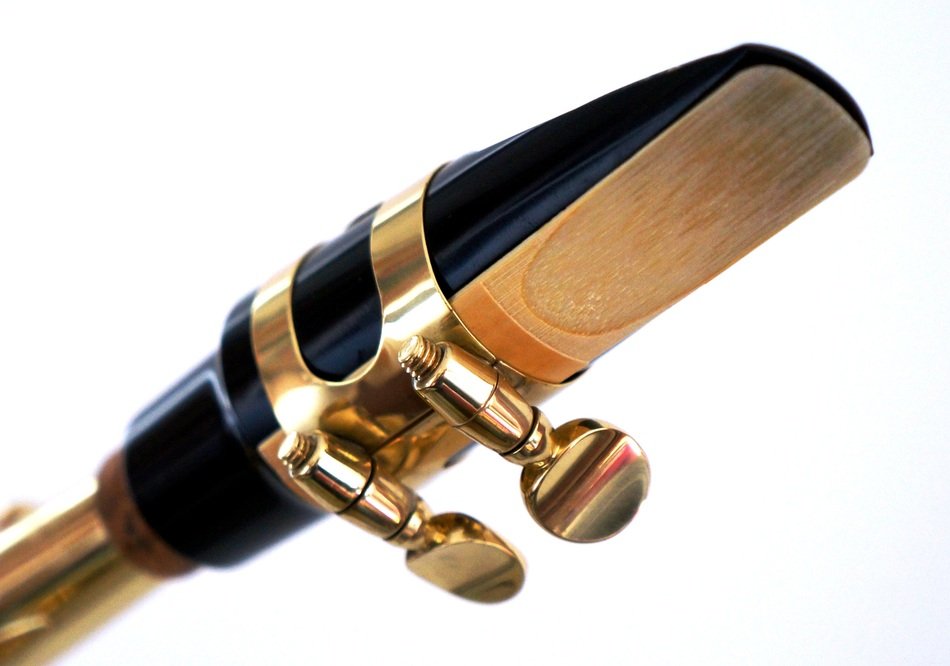 Part of the saxophone