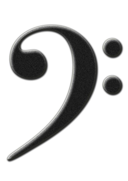 Graphic image of a bass clef free image download