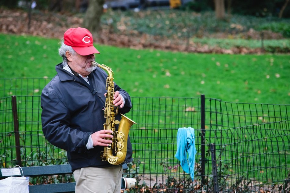 Grass Man in Centralpark Nature