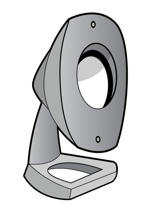 gray speaker on a white background