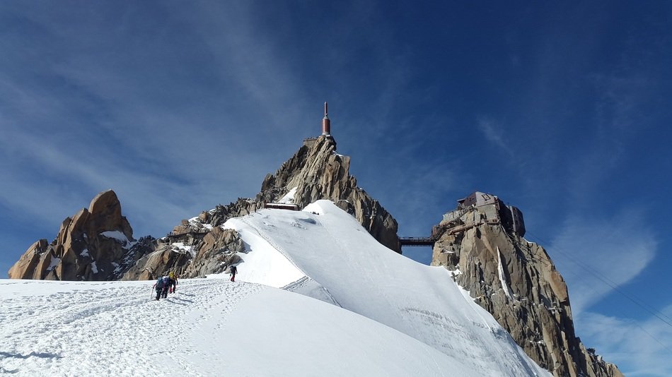 mountain station in aiguille du midi