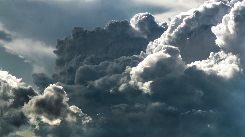 mysterious grey clouds
