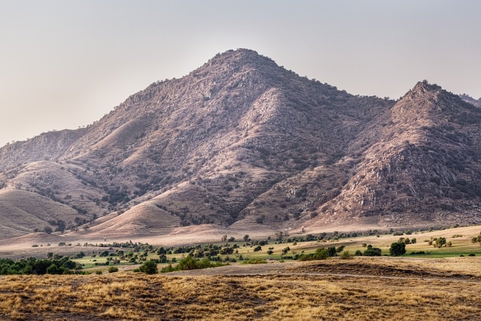 Landscape of Highlands Mountains and grass field