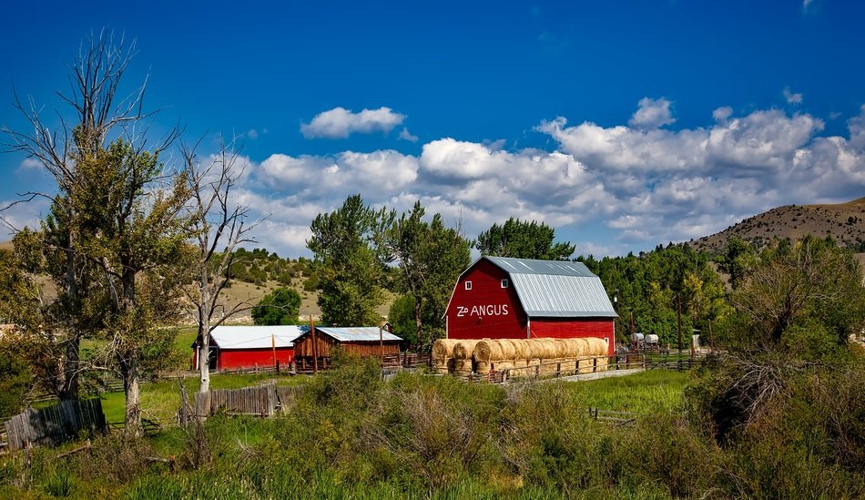 ranch near the mountain