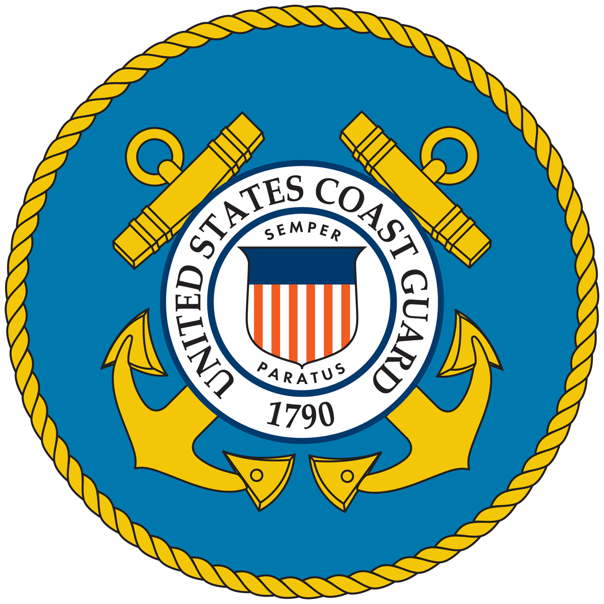 Official Logo Of US Coast Guard Free Image Download