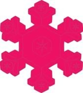 Green Snowflake Clip Art
