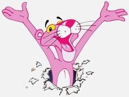 pink panther as a picture for clipart
