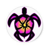 Hawaiian Turtle Decals