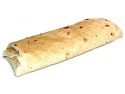 photo burrito on a white background