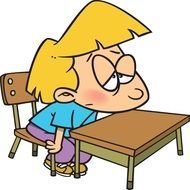 Sleepy Clip Art drawing